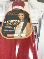 Spetra Easy Braid 25" (multiple colors) | CCK Beauty Supply | Color Red