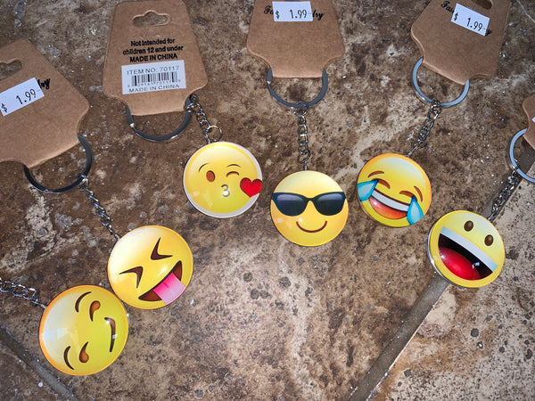 Emoji Glass Keychain